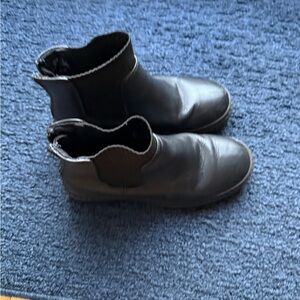 Steve Madden Kids Black Leather Boots